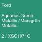 Preview: Ford, Aquarius Green Metallic / Marsgrün Metallic, 2 / XSC1071C.